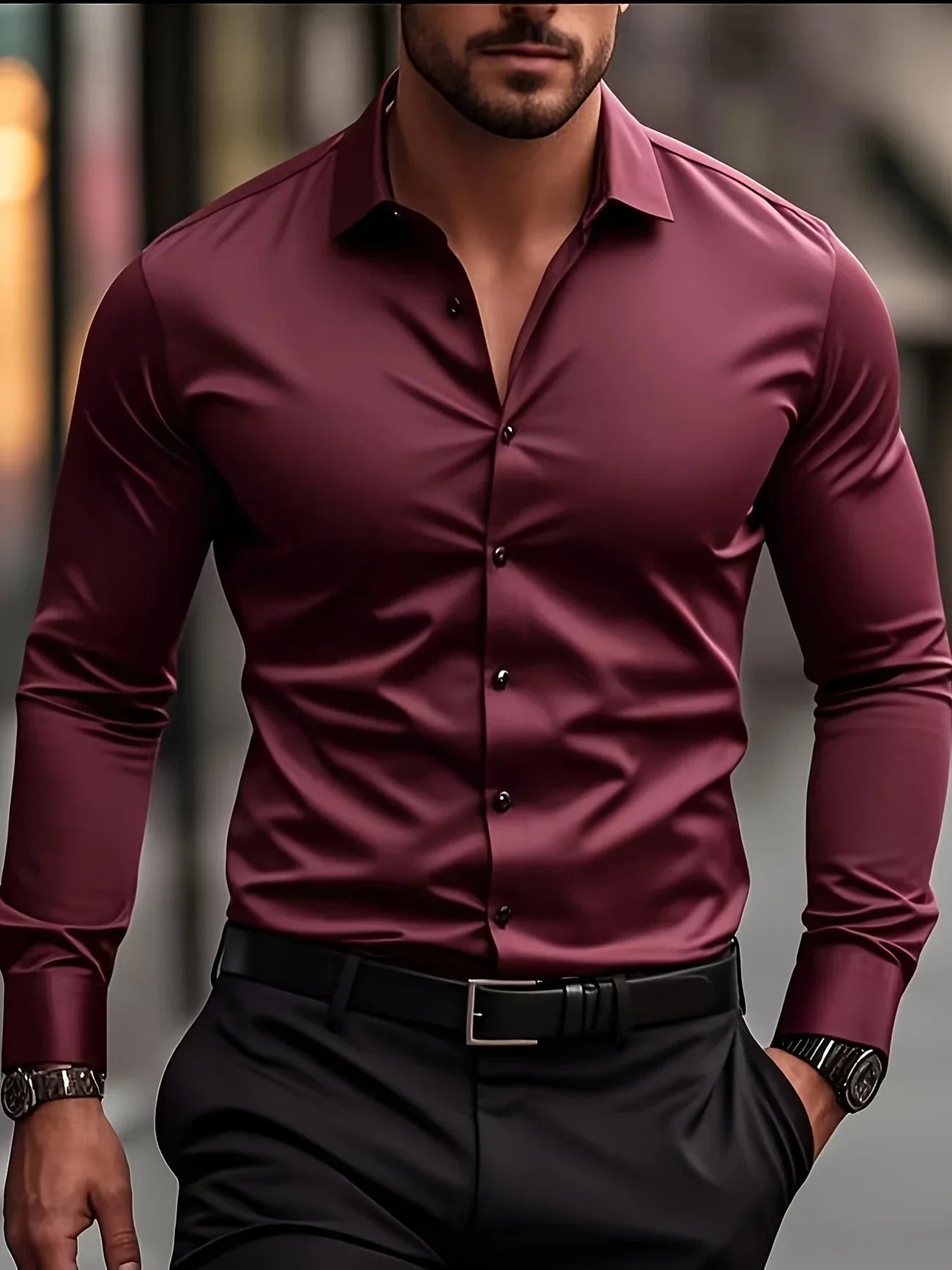 Byron™ | Elegant Butttoned Long-Sleeved Shirt