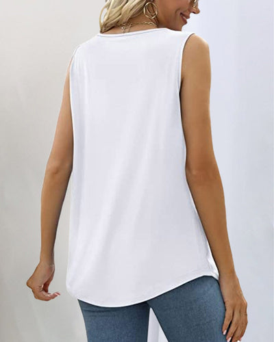 Anne™ | Sleeveless Tank Top with Square Neckline