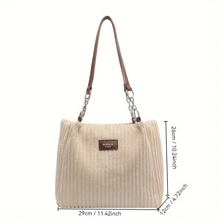 Amanda | Corduroy Shopper Bag