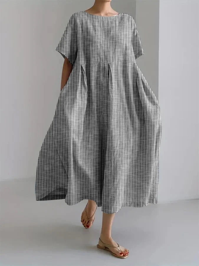 BIANCA | Casual Long Dress with Comfortable Cut and Retro Style for Everyday Wear