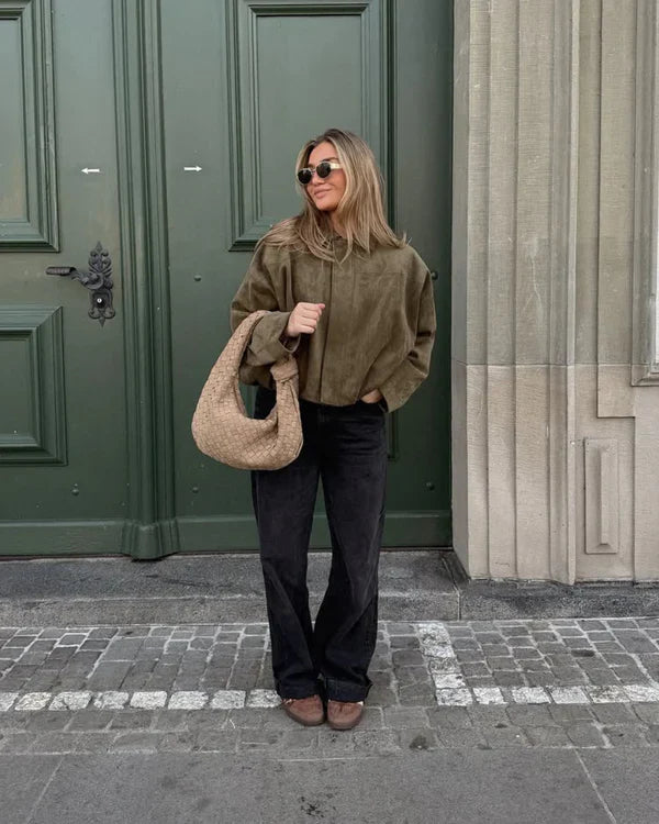 Lumière™ | Faux Suède Bomberjacket
