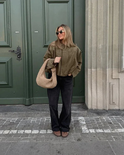 Lumière™ | Faux Suède Bomberjacket