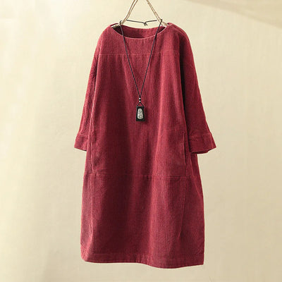 Veronica | Comfortable & Cozy Corduroy Dress