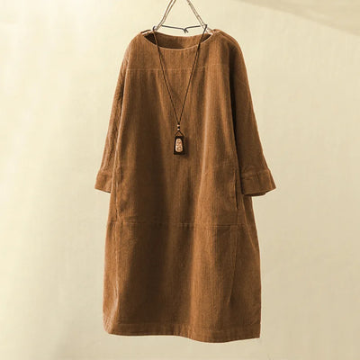 Veronica | Comfortable & Cozy Corduroy Dress