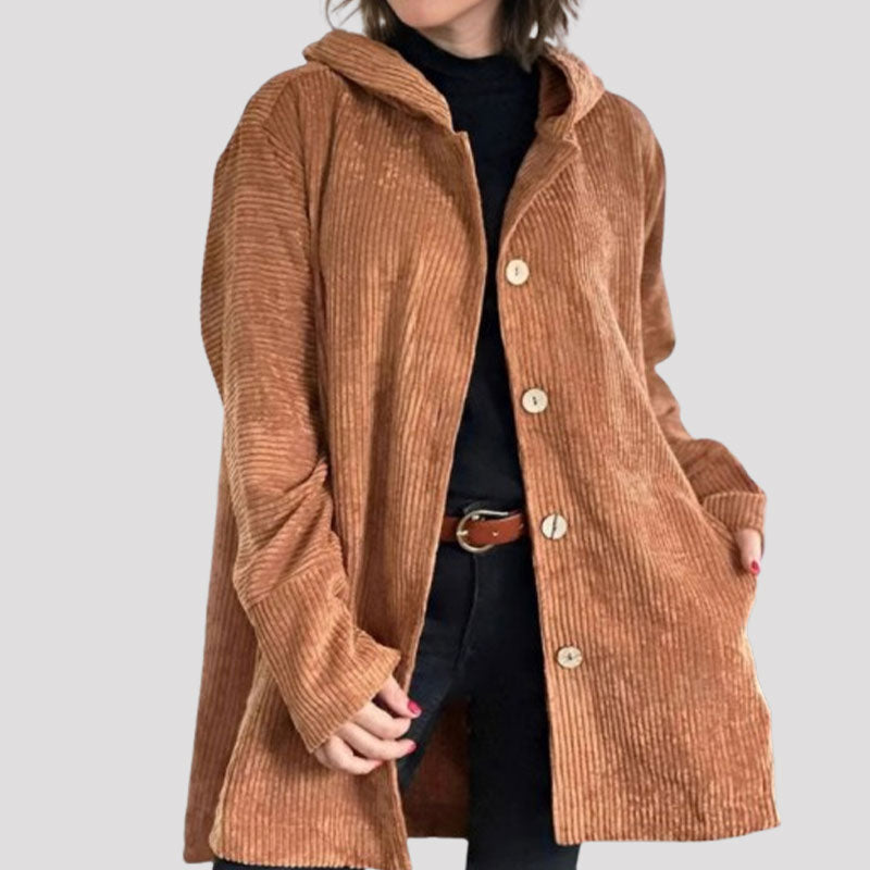 Aureli™ | Casual Velvet Hooded Autumn Jacket