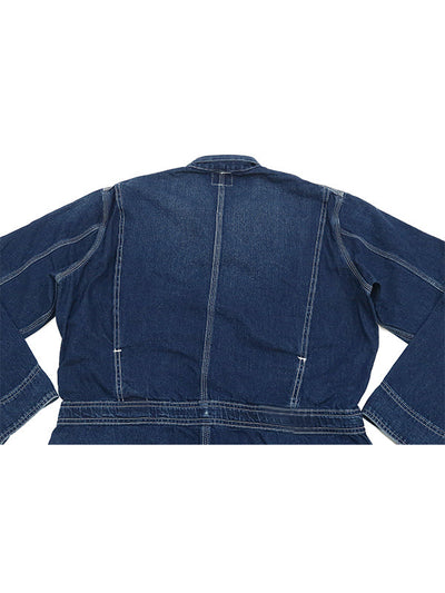 Long-sleeved Denim Overall for Men with Relaxed Fit