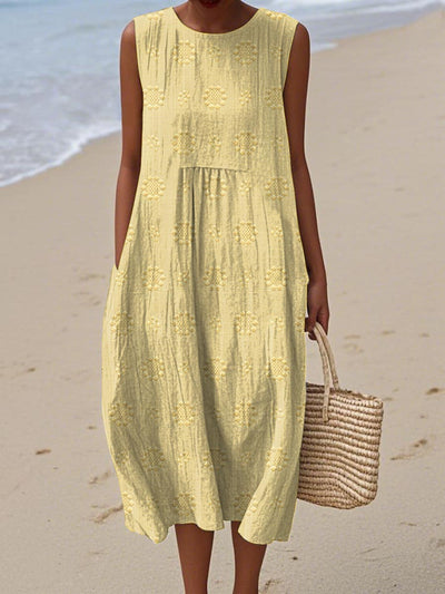 Vibeke™ | Elegant Sleeveless Dress with Functional Pockets