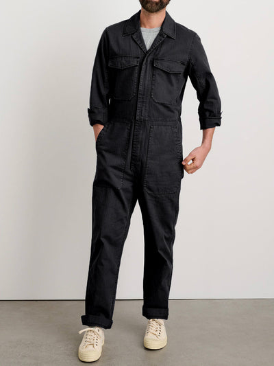 Slim-Fit Overall for Men with Zip