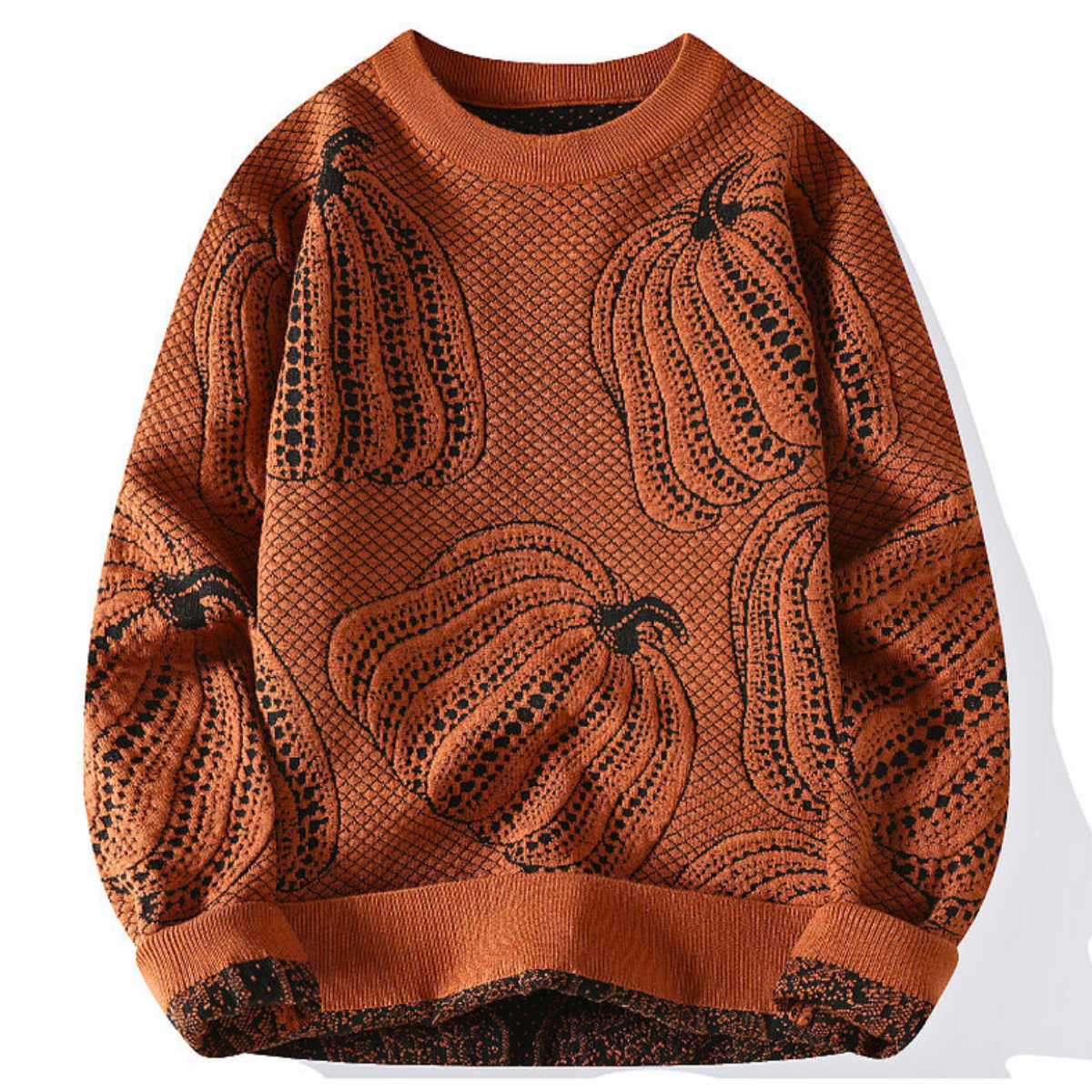 Velmor™ | Pumpkin-Toned Knit Sweater