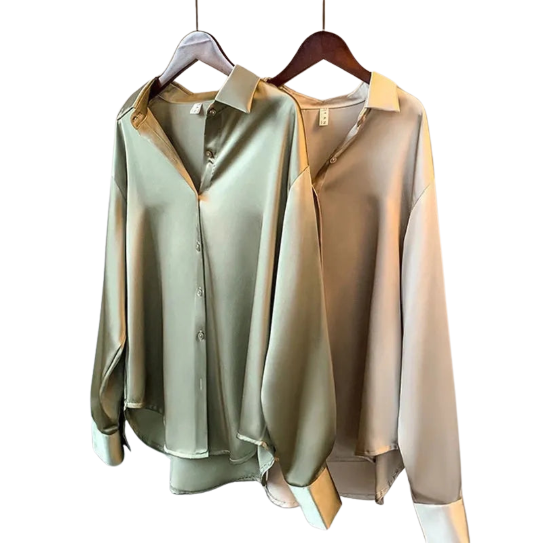 Carly | Elegant Satin Shirt for Women