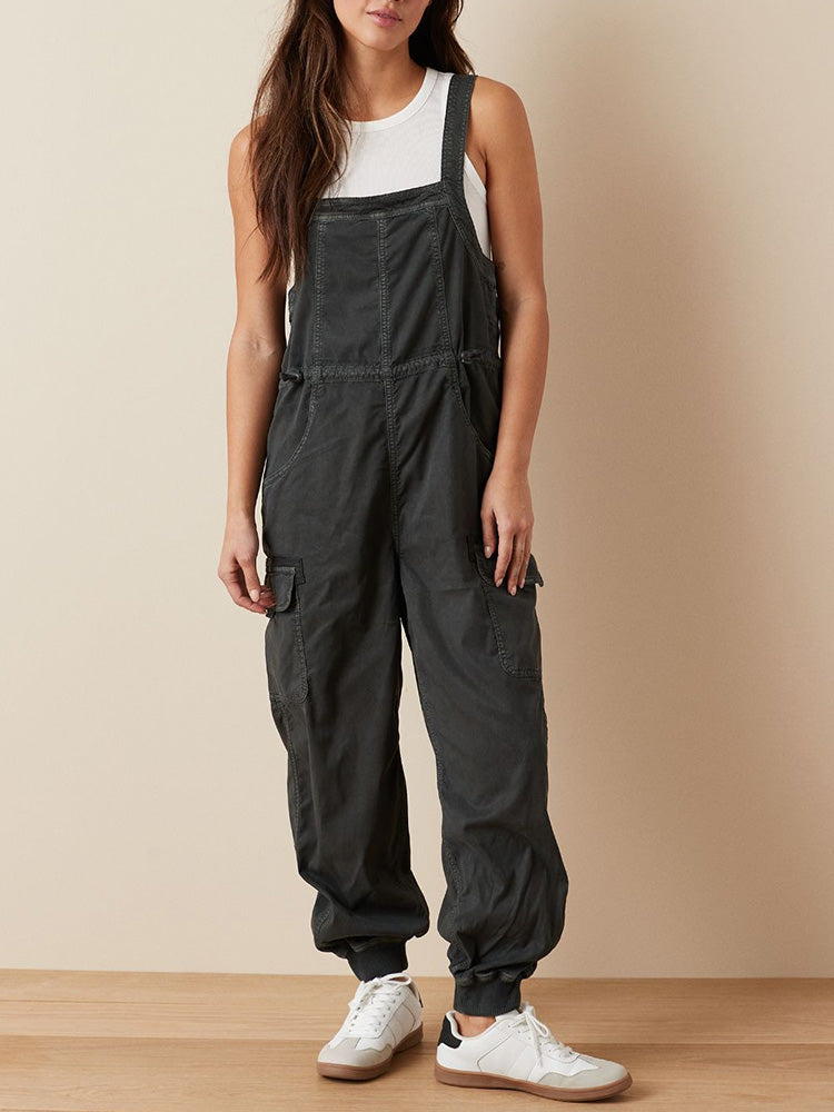 Drape Cargo Dungarees for Women