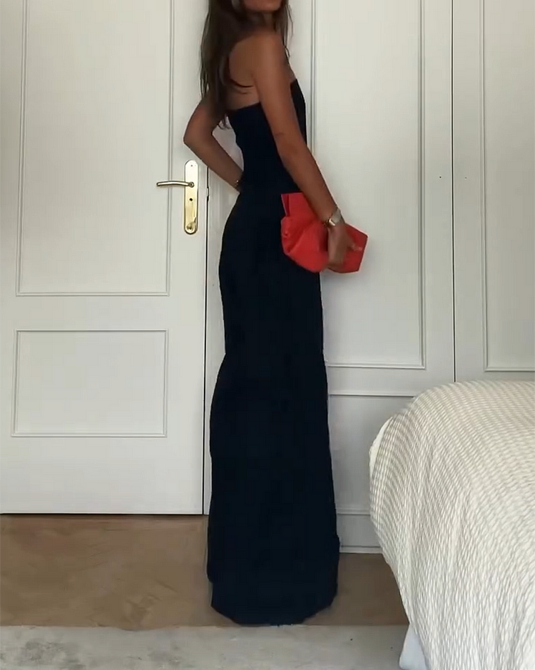 Céleste™ | Stylish Strapless Jumpsuit