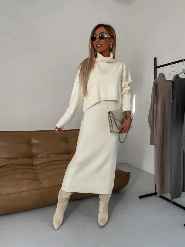 CARLA™ - Dress with matching turtle Neck