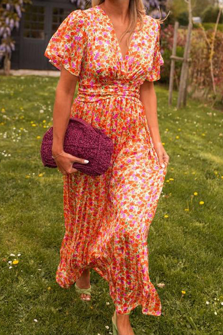 Pauline - Long Floral Print Dress