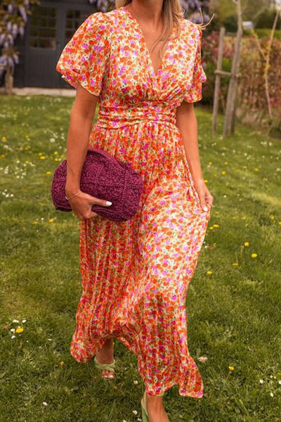 Pauline - Long Floral Print Dress