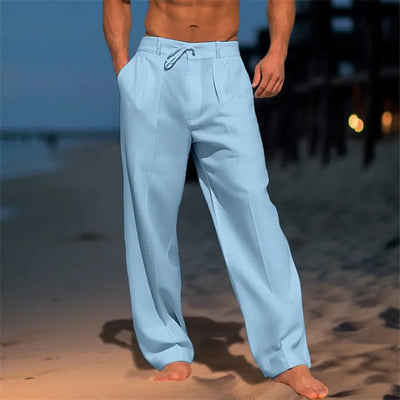 Nathan™ | Plain Cotton Trousers