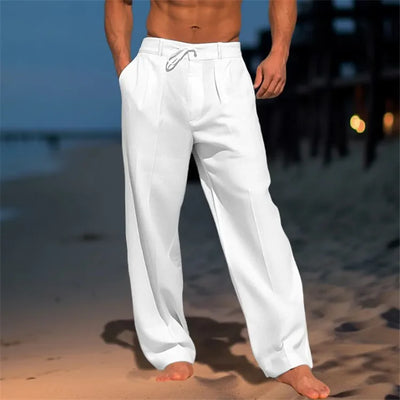 Nathan™ | Plain Cotton Trousers