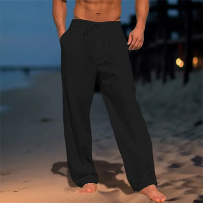 Nathan™ | Plain Cotton Trousers