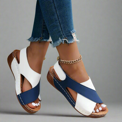 Alwine | Handmade Wedge Sandals in Premium Materials
