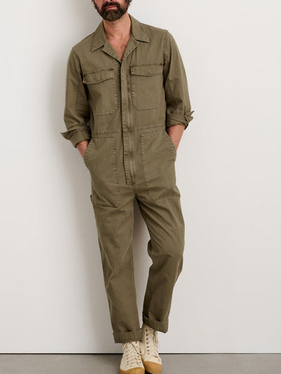 Slim-Fit Overall for Men with Zip