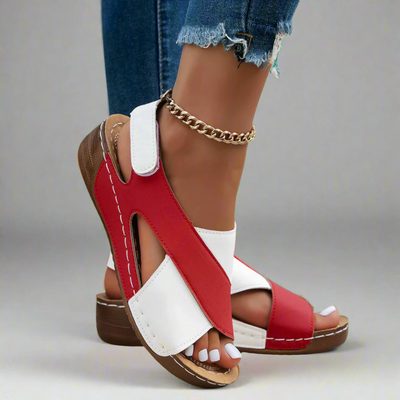 Alwine | Handmade Wedge Sandals in Premium Materials