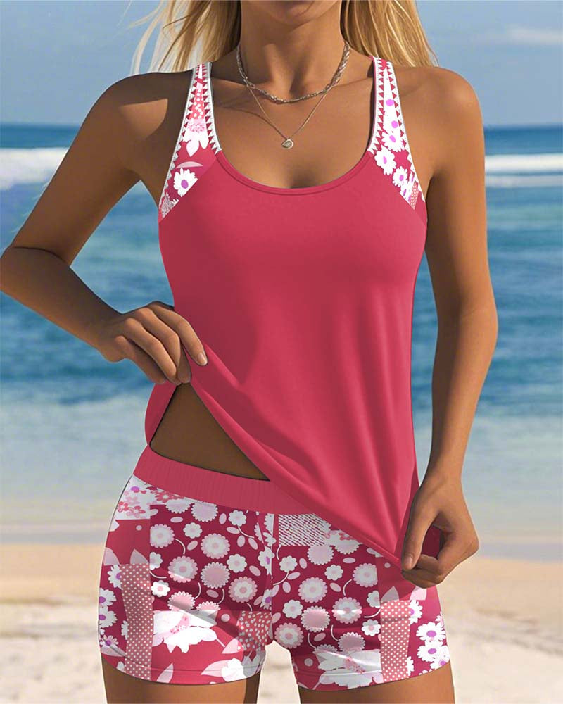 Lyna™ | Swimsuit Tank Printed Boxer