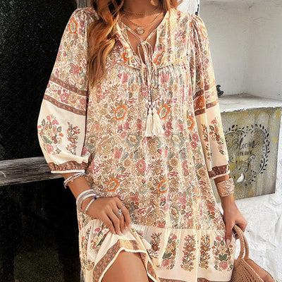 Helmi™ | Floral V-Neck Dress