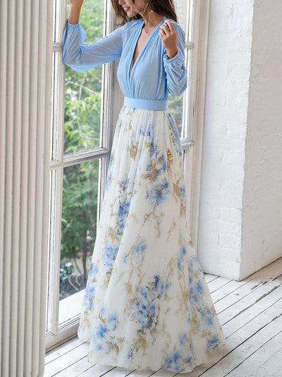 Elena™ | Maxi Dress with Dazzling Floral Print