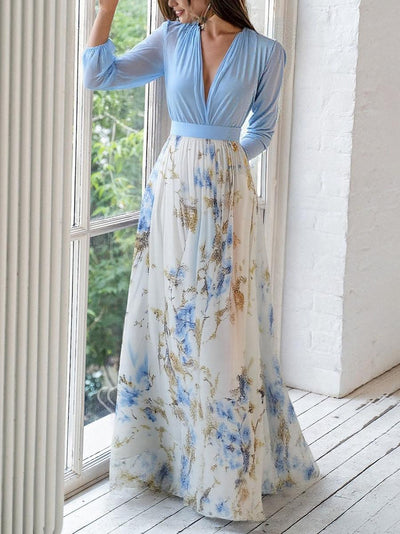 Elena™ | Maxi Dress with Dazzling Floral Print