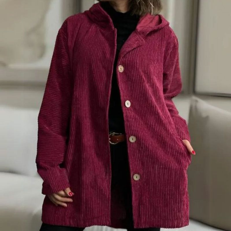 Aureli™ | Casual Velvet Hooded Autumn Jacket