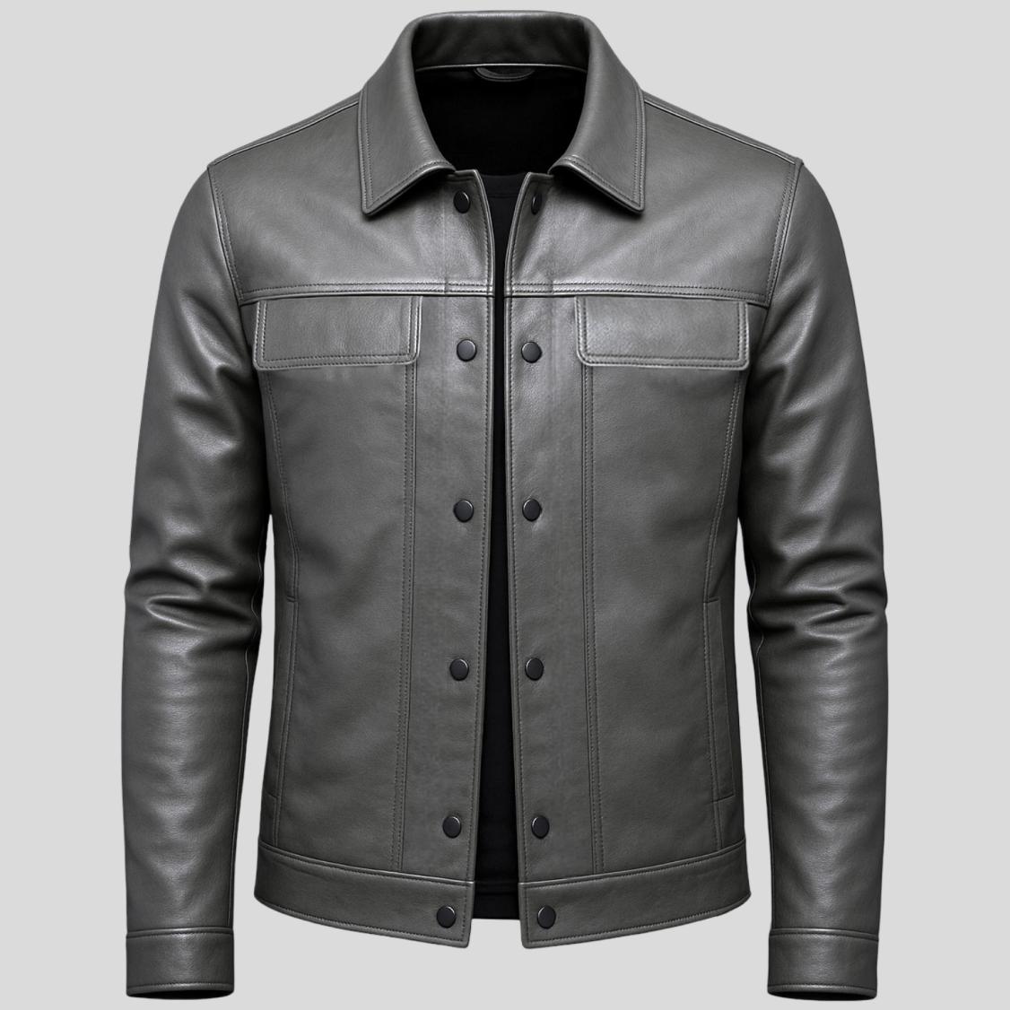 Stalen™ | Stylish Leather Spring Jacket