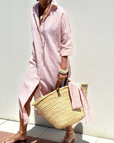 Coby | Classic Striped Shirt Dress