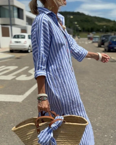 Coby | Classic Striped Shirt Dress