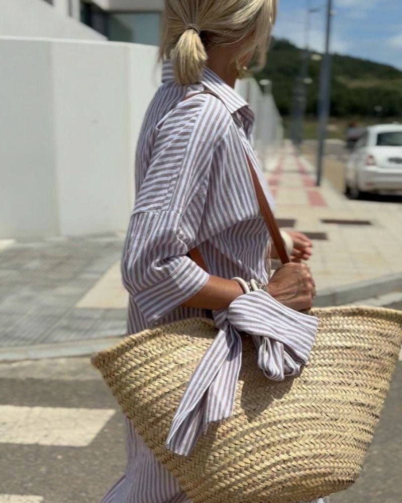 Coby | Classic Striped Shirt Dress