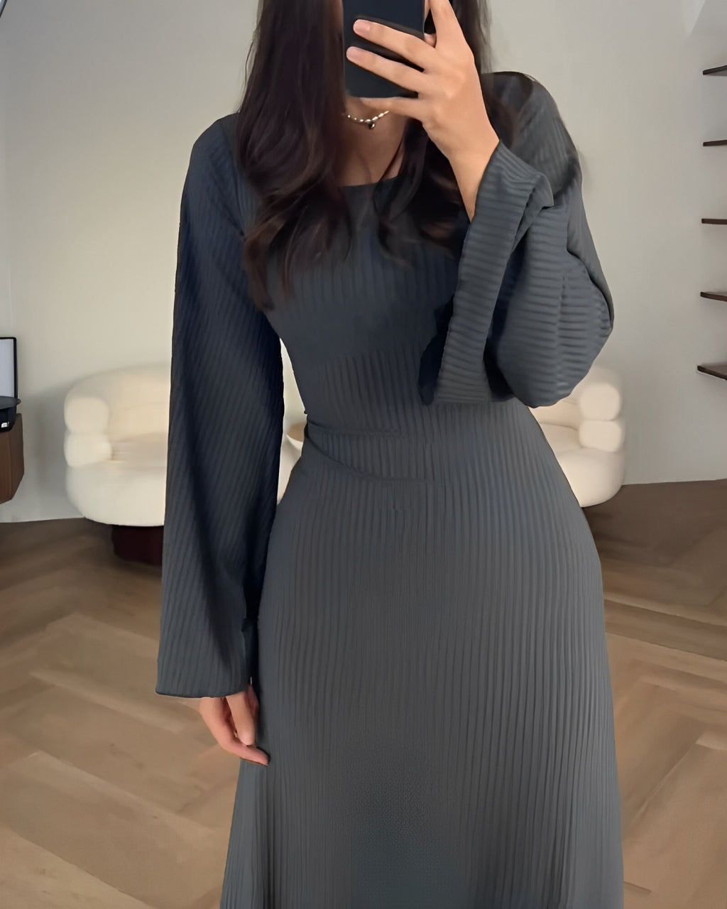 Eta™ | Elegant Knitted Maxi Dress