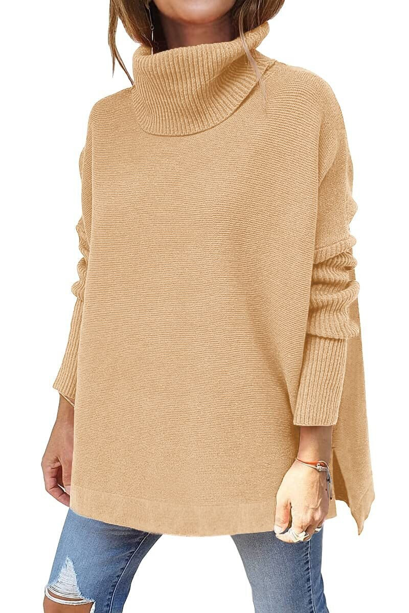 Francesca | Oversized Turtleneck Sweater in Soft Wool