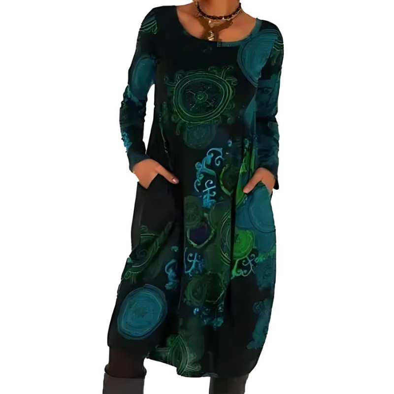 Maya | Elegant Printed Dress