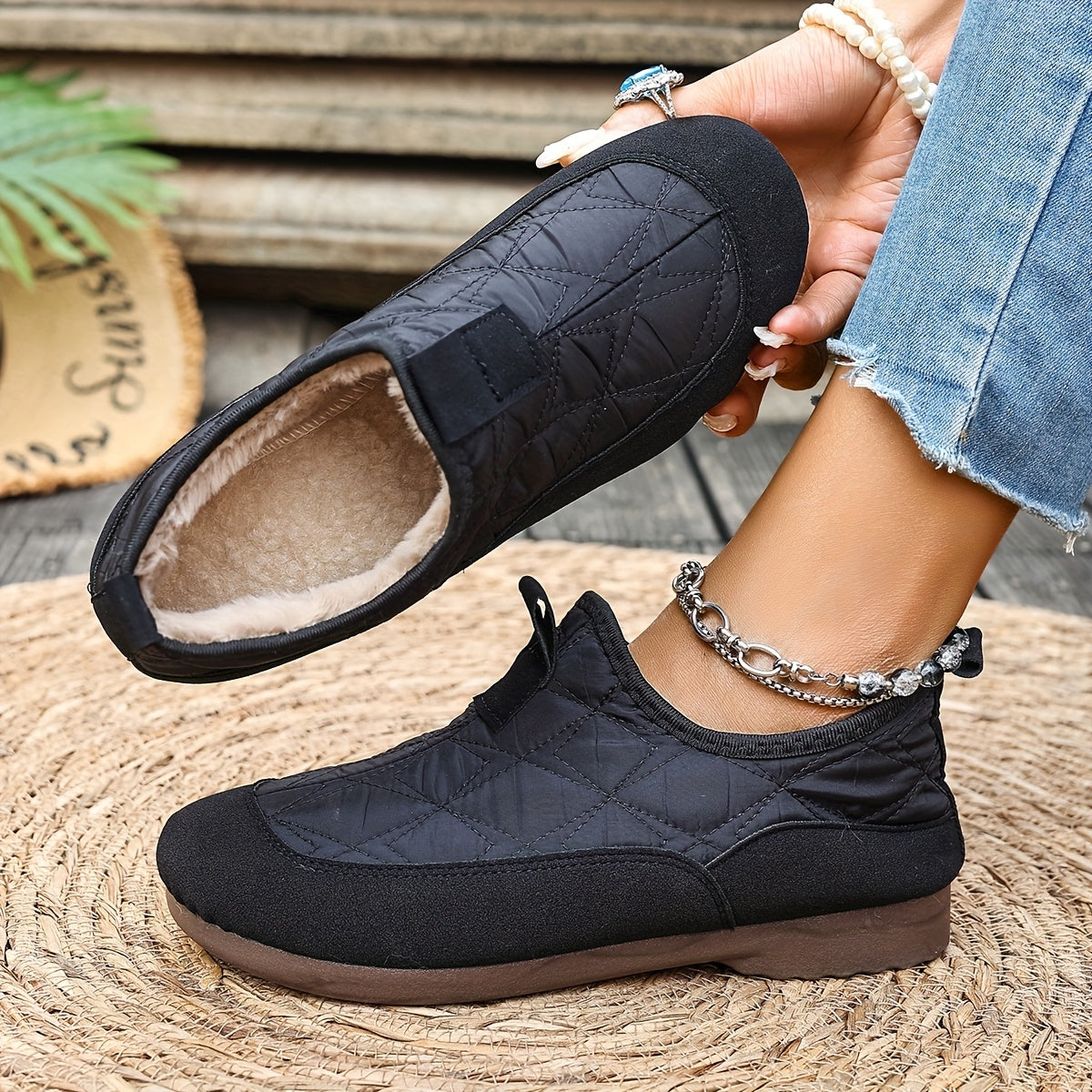 Blamey™ | Comfortable Slip-On Winter Shoes with Warm Fleece Lining