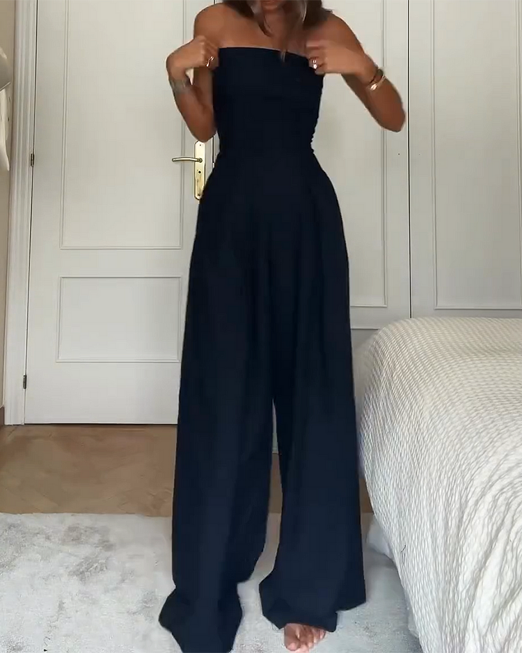 Céleste™ | Stylish Strapless Jumpsuit