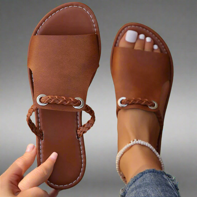 Katelina | Handmade Flat Sandals in Premium Materials