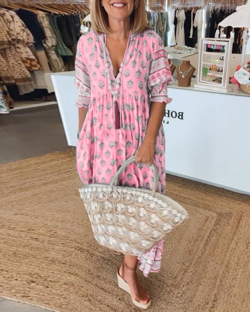 Haley™ | Casual Dress with Print