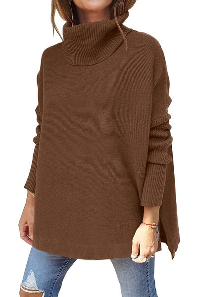 Francesca | Oversized Turtleneck Sweater in Soft Wool