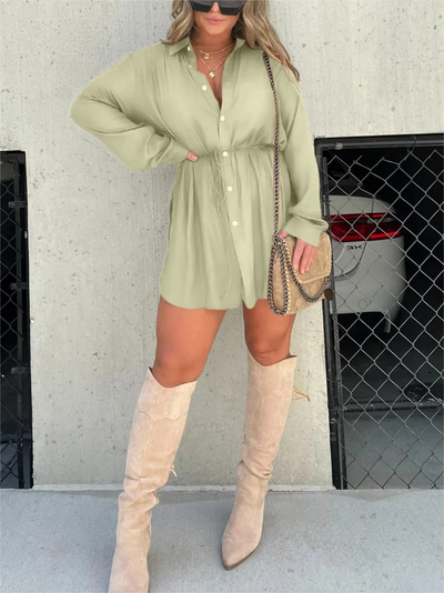 Jessica™ | Trendy Satin Playsuit Dress