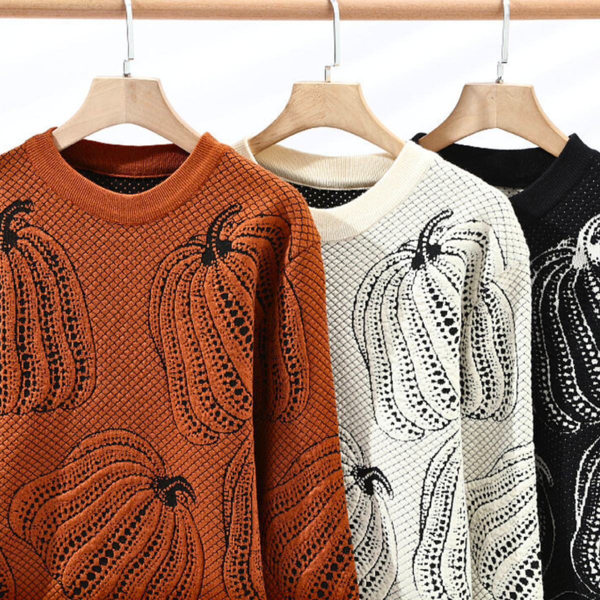 Velmor™ | Pumpkin-Toned Knit Sweater