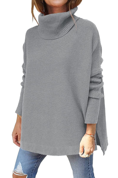 Francesca | Oversized Turtleneck Sweater in Soft Wool