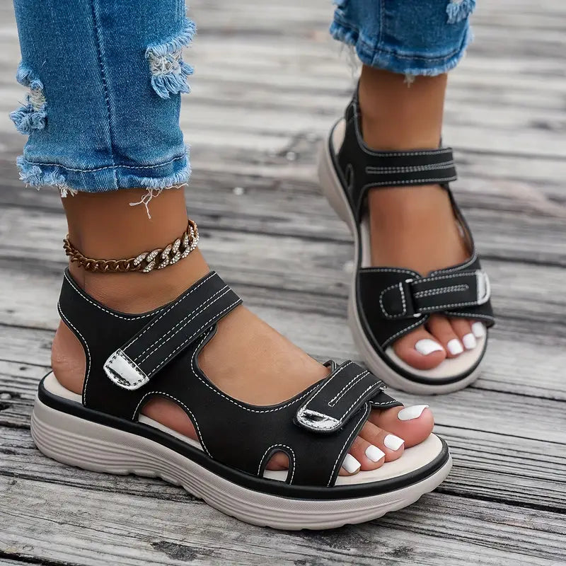 Alia™ | Comfortable Wedge Sandals with Ankle Strap
