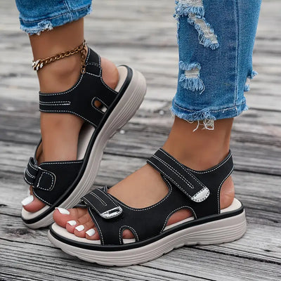 Alia™ | Comfortable Wedge Sandals with Ankle Strap