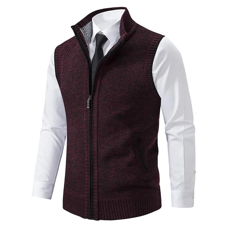 Bremer | Knitted Sleeveless Fleece Vest