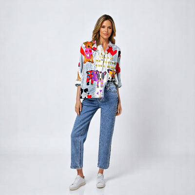 Laroche™ | Stylish Dog Print Shirt