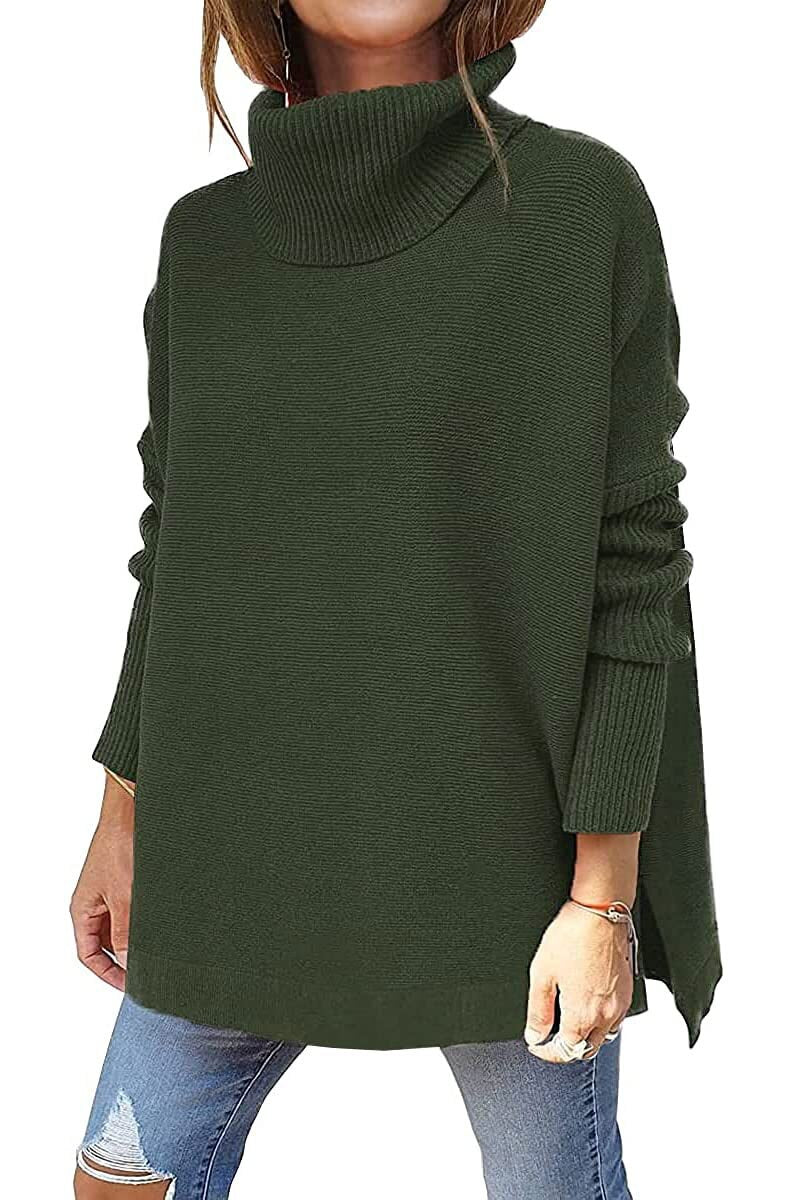 Francesca | Oversized Turtleneck Sweater in Soft Wool